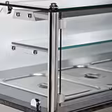 Vitre avec 1 étagère - 2500 mm