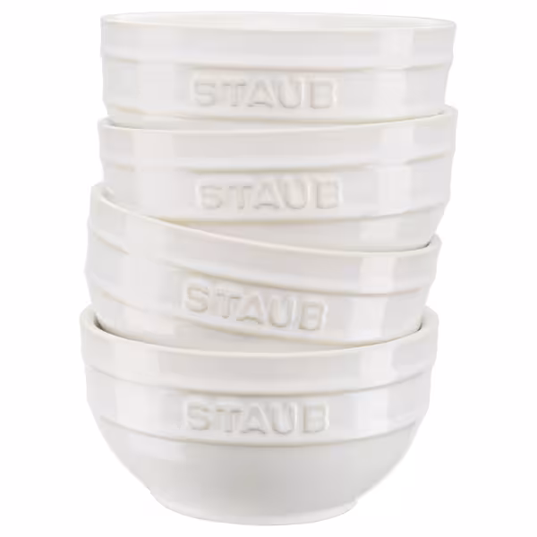 STAUB | CERAMIQUE - Kommenset, - Ø 120mm - Keramiek - Ivoorwit