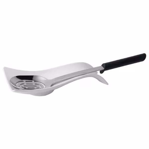 (6 Stück) Besteckablage - SMALL WAVE - Melamin - 260x130mm - Weiß