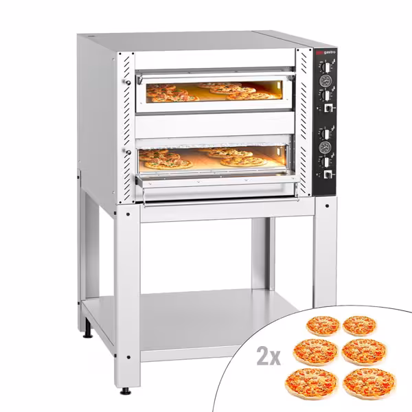 Pizzaugn - 6+6x 30cm (djup) - Manuell - inkl. underrede