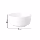 (36 stuks) Dompelbakjes - FLOAT - Melamine - 30 ml - Ø 55mm - Wit