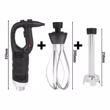 Commercial Stick Blender - with Detachable 250mm Shaft & Whisk Attachment - 450W - Variable Speed