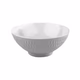 (6 قطع) سلطانية ASIA PLUS - ميلامين - 0,60 l - مربّع - 160x160x70 mm - قابلة للتكديس - آمن لغسالة الصحون - أبيض/رمادي