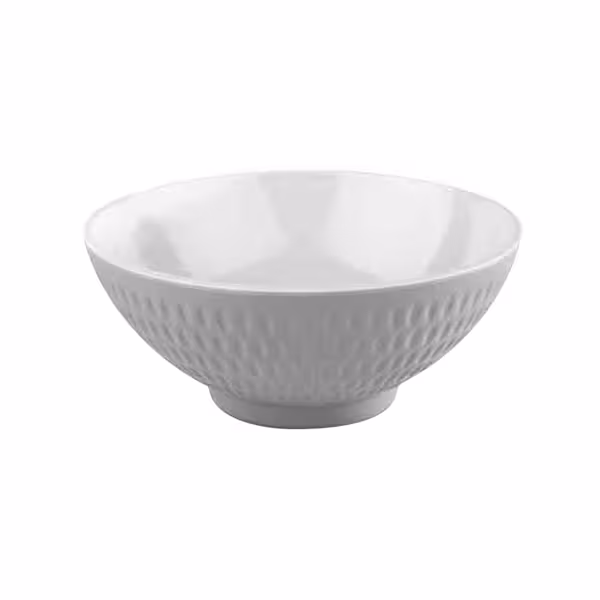 (6 db) Tál - ASIA PLUS - melamin - 0,60 l - szögletes - 160x160 mm - halmozható, mosogatógépben mosható - fehér, szürke