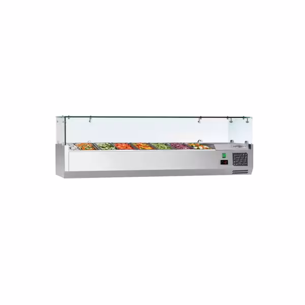 واجهة عرض مبردة علوية ECO - 1600x335mm - 7x GN 1/4