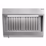 Commercial Wall-Mounted Extraction Canopy - with Motor - 88mm - Speed Controller, Baffle Filters & LED Lighting