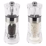 (6 pieces) PEUGEOT | OSLO - Salt & Pepper Mill - Acrylic/Stainless Steel - Height: 140mm