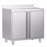 Masă espressor - 1000x600mm - cu 2 uși batante și rebord