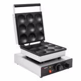 Waffle aparat - Jednostruk - Ručno upravljanje - 1,75 kW - Oblik: 9 američkih palačinki