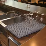 FUCHS DELFIN® glazen afdruiprek met 2 afdruipmatten