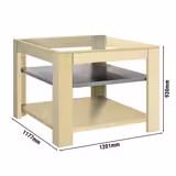 Bastidor inferior para horno de pizza GPOE150C - 1177x1201x930mm - acero inoxidable - Cremegelb - con 2 estantes - compatible con hornos de pizza GPOE150C