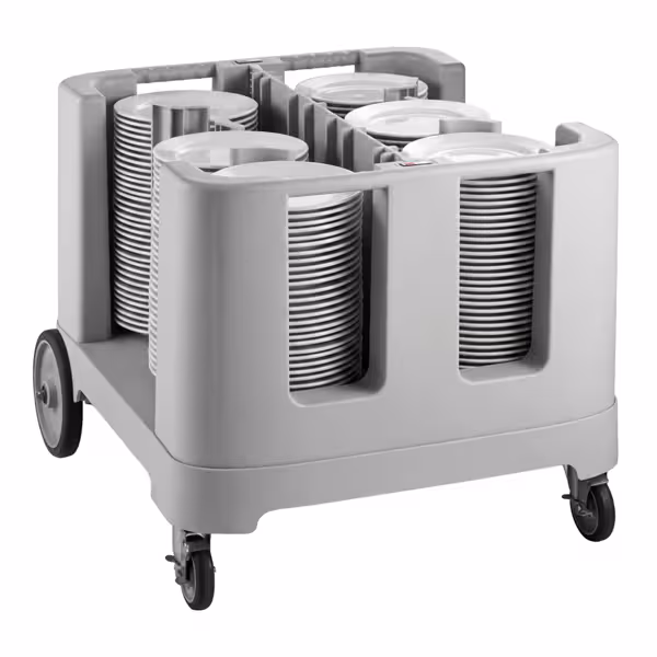 Unheated Plate Dispenser – Mobile – Foldable & Adjustable – Capacity up to 405 Plates