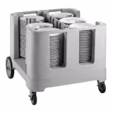 Unheated Plate Dispenser – Mobile – Foldable & Adjustable – Capacity up to 405 Plates