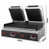 Kontakt grill / panini grill digitális 0,57 m - bordás alul-felül