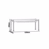 Isıtma Köprüsü PREMIUM Infrared Seramik Isıtıcı ile 1 - 1200x370mm - 1,05kW - 1 Isıtmalı Kat - Yükseklik Ayarlı