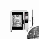 Bakery-Electric Commercial Combi Oven - Touchscreen Controls - 6x EN 600x400 or 6x GN 1/1 - incl. Automatic washing system, Core temperature probe, Wi‑Fi & USB