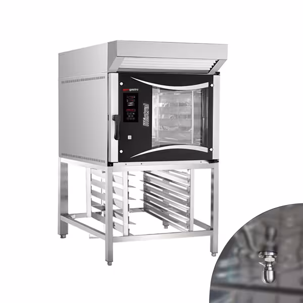 فر همرفتی برقی شیرینی پزی - دیجیتالی - 5xEN600x400 همراه هود و استند زیر