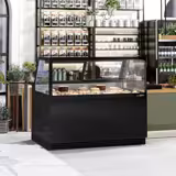 Vitrină frigorifică orizontală KAISA - 1500mm - cu iluminare LED - negru