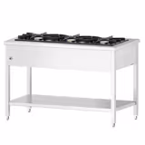 Cocina a gas - 25,5kW - 3 fuegos - abierto con base y cajón recogegrasas