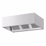 Commercial Wall-Mounted Extractor Hood – 1600mm – Baffle Filters & LED Lighting