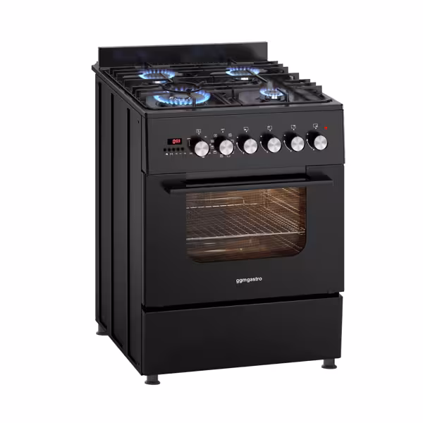 Gasfornuis - 8,4 kW - 4 pitten - incl. elektrische oven - 3,85 kW