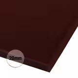 Planche à découper - 300x500mm - Épaisseur: 20mm - Conforme HACCP - Polyéthylène - Marron