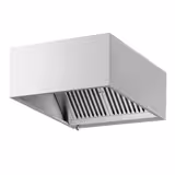 Hotte à adosser professionnelle - Profondeur 1100 - 2200mm - sans moteur - avec filtres et éclairage