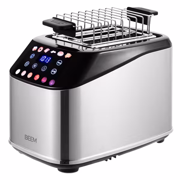 BEEM | Broodrooster - 1,4 kW - 2 afzonderlijk regelbare toastcompartimenten - incl. broodjesopzetstuk