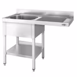 Spülmaschinen-Spültisch - 1400x600mm - mit 1 Becken links