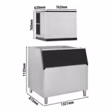 Machine à glaçons - Cubes - 403 kg/24 h - y Bac à glaçons