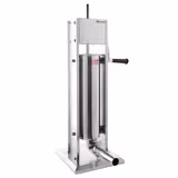 Máquina manual para rellenar salchichas y churros - 3 litros - acero inoxidable - incl. 4 accesorios para rellenar salchichas y 3 accesorios para churros