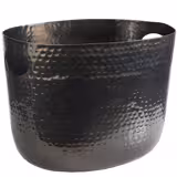 Şampanya Kovası - Alüminyum - 7L - Ø300mm - Yükseklik:230mm - Siyah - kulplu