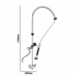 Rubinetto professionale monoforo per stoviglie 13000 - con miscelatore