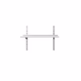 Étagère murale ECO en inox - 1200 × 400 mm - avec 2 étages