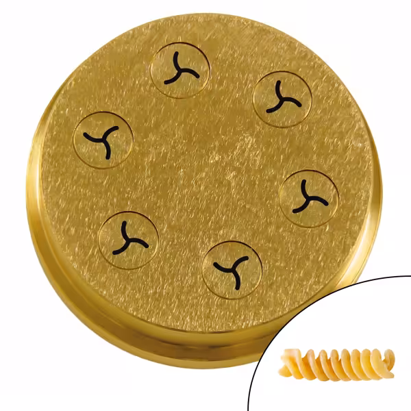 Pastaschijf - fusilli 8,4 mm 3-delig geschikt voor NMSM20 - Ø 110 mm