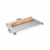 (10 pieces) Baguette tray – EN 600x400 - 5-mould - Aluminium