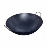 Wokpan - plaatstaal - Ø 450mm - hoogte: 145mm - geschikt voor alle warmtebronnen (incl. inductie)