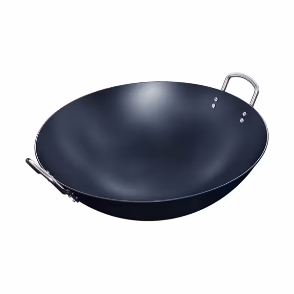 Wokpan - plaatstaal - Ø 450mm - hoogte: 145mm - geschikt voor alle warmtebronnen (incl. inductie)