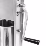 Máquina manual para rellenar salchichas y churros - 3 litros - acero inoxidable - incl. 4 accesorios para rellenar salchichas y 3 accesorios para churros