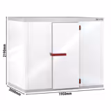 Commercial Walk-In Freezer Room Premium PLUS - 1950x3000 - 9,56m³ - without Freezing Unit