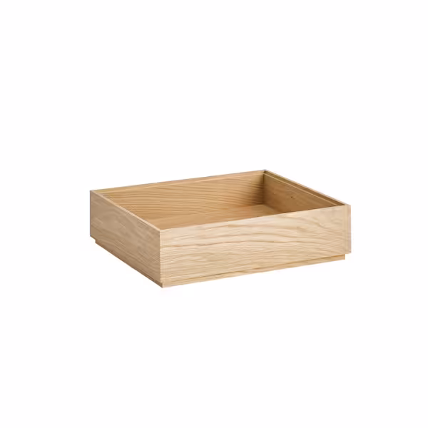 Houten krat - VALO - eikenhout (geolied) - 325x265mm - Hoogte: 85mm - passend voor GN 1/2