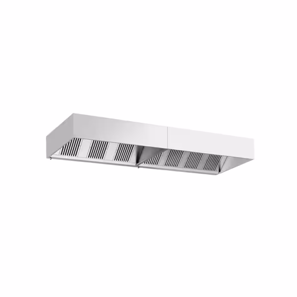 Commercial Wall-Mounted Extractor Hood – 4200mm – with Baffle Filters & Lighting
