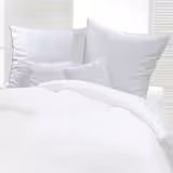 (10 pcs) Satin Stripe Duvet Cover Linz - 80x40cm - White