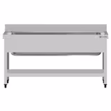 Λάντζα για κατσαρόλες ECO - 1400x600 mm - με ράφι πάτου - με 1 βαθιά γούρνα