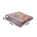 (100 pezzi) Scatola per pizza - HAPPY PIZZA - 30x30x4 cm