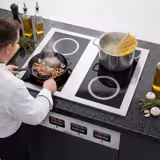 Commercial Drop-in Induction Hob – 6 kW – 4 Cooking Zones