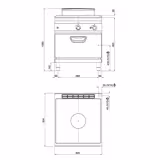 Gas Solid Top - 20.8kW - incl. Gas Oven Static