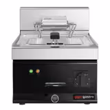Električna friteza - 10 L - 13,2 kW - crna - s odvodnom slavinom - stolna