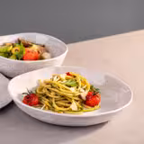 (6 pcs) Dessert Bowl - FOOTMARK - Melamine - 0.8L - 240x240mm - Depth: 40mm - Grey