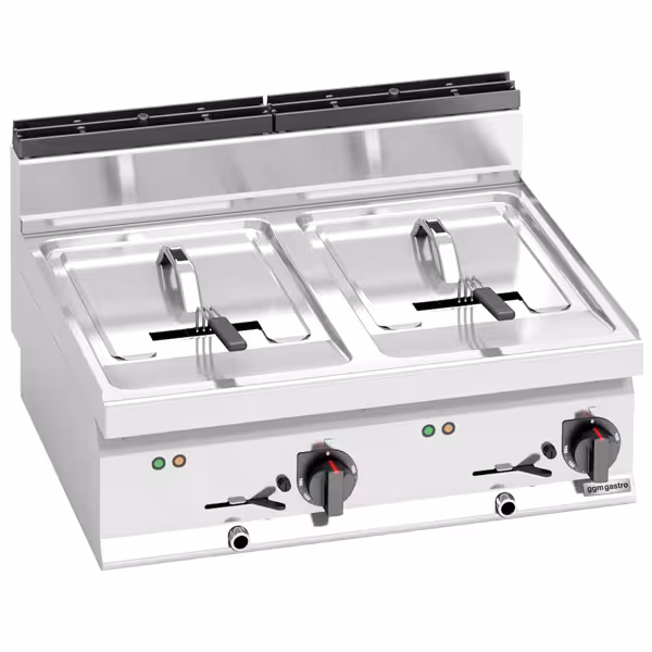 Fritadeira eléctrica dupla - 10+10 litros - 12 kW